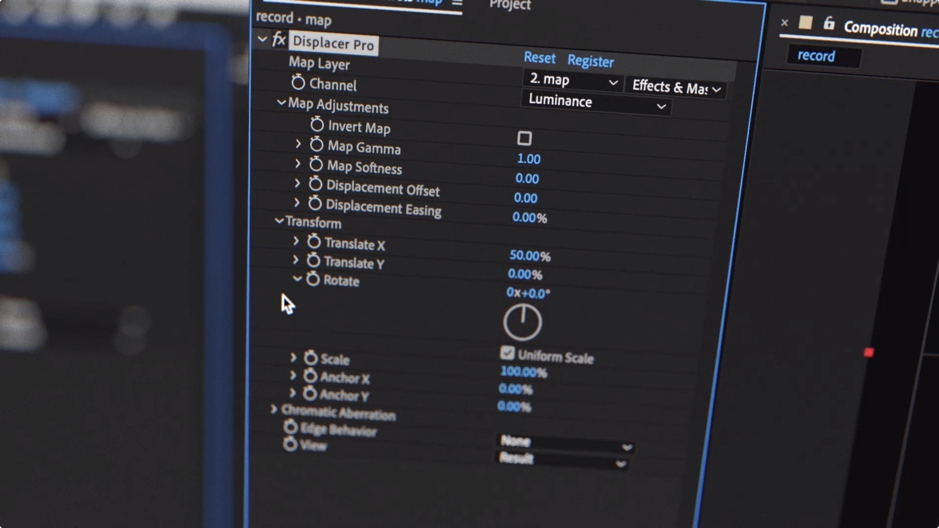 After Effect Plugin Displacer Pro